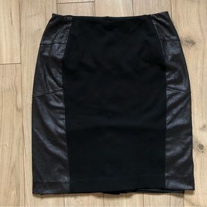 Women’s Lysse Two tone Black on Black midi skirt size M